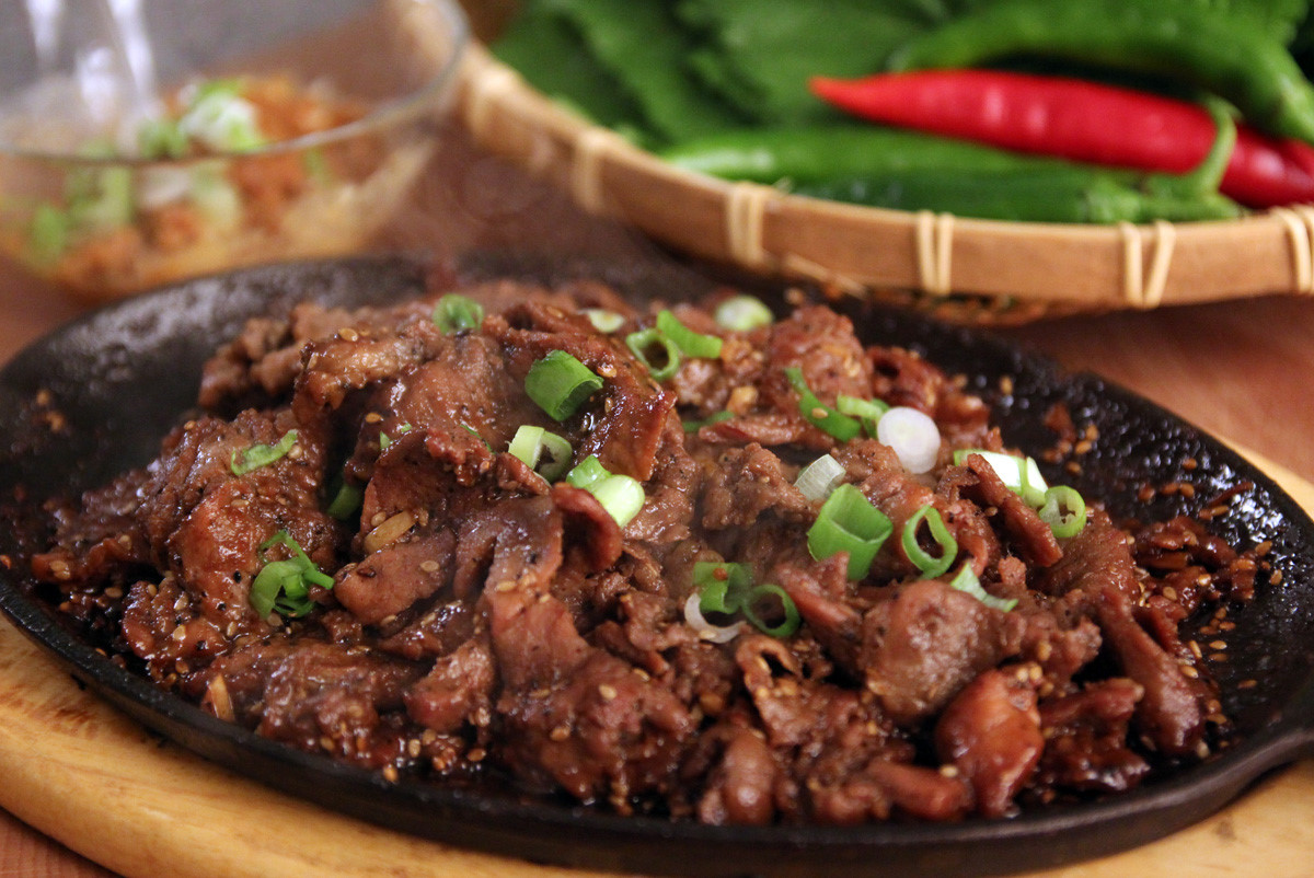 Thịt bò xào bulgogi Hàn Quốc
